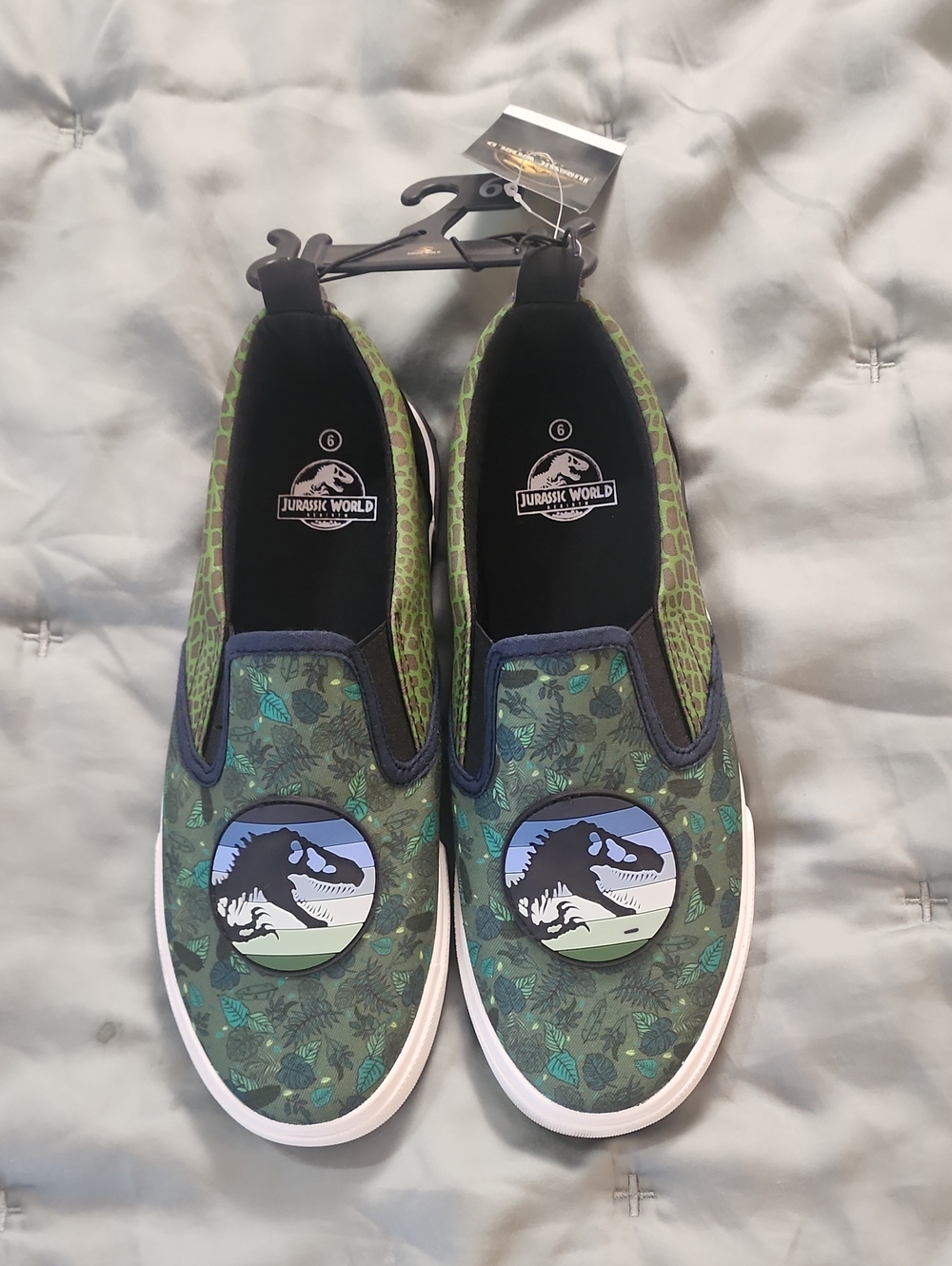 Kids Green Slip-On Sneakers